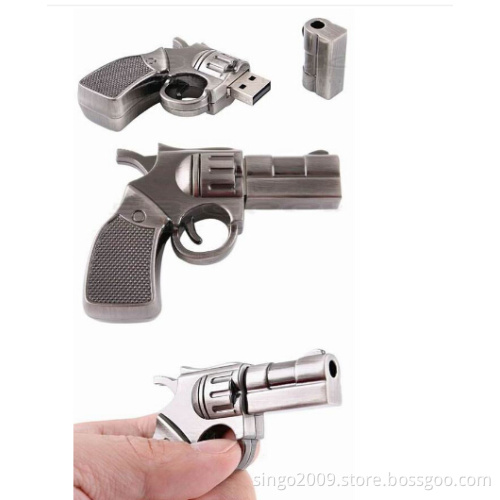 Handgun Metal USB Flash Drive